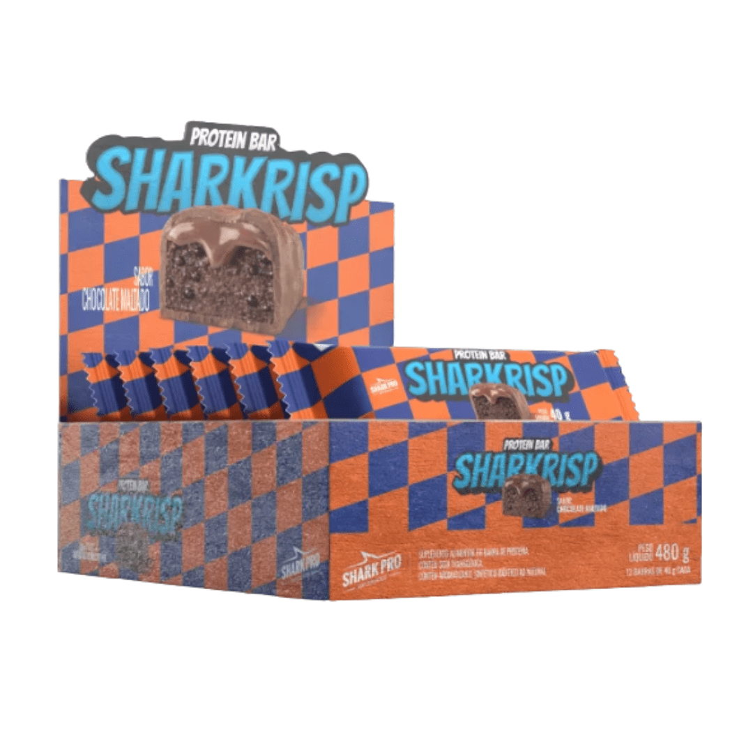 CAJA SHARKRISP 12 unidades  CHOCOLATE MALTADO1