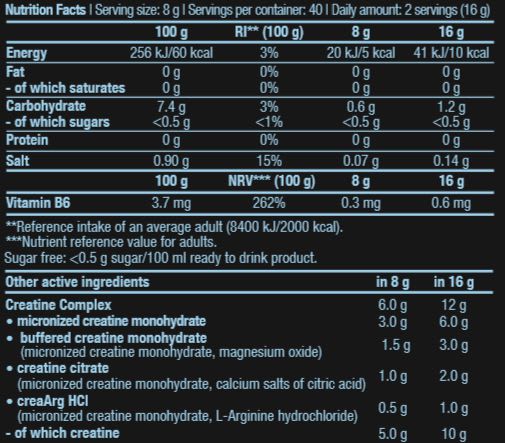 Creatina Zero 40 serv2