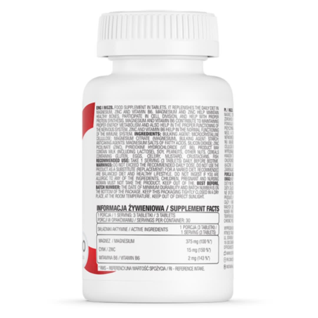 Mgzb ZMA – Magnesio Zinc B6 90 caps3