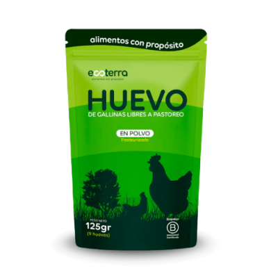 CLARA DE HUEVO EN POLVO PASTEURIZADA - 125g - Ecoterra