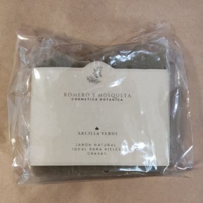 JABÓN ARCILLA VERDE 120g - Romero y Mosqueta