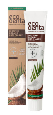 PASTA DENTAL ORGÁNICA ANTIPLACA (COCO) - 75 ml - Ecodenta