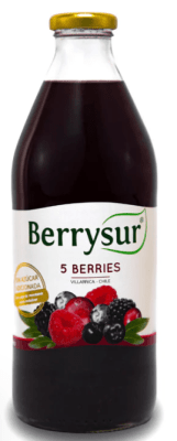 JUGO de 5 BERRIES - 1 L - Berrysur