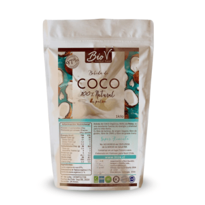 BEBIDA DE COCO EN POLVO SIN GLUTEN - 1 KILO - Bio V