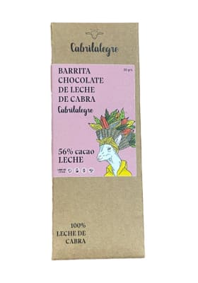 CHOCOLATE en BARRA 56% (leche cabra) - 30GR