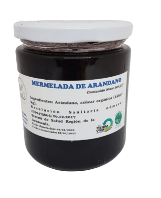 MERMELADA ARÁNDANOS - SIN AZUCAR - 500GR