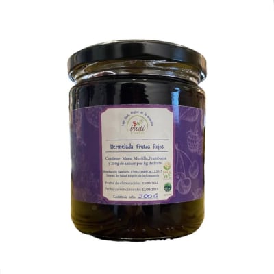 MERMELADA de FRUTOS ROJOS Sin AZUCAR - 500GR