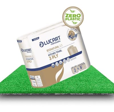 TOALLA DE PAPEL ECOLÓGICA - TRIPLE HOJA - 2UN (42MT c/u)