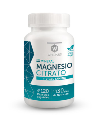 MAGNESIO CITRATO + L GLUTAMINA - 120 CÁPSULAS