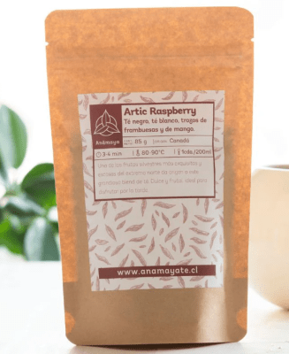 TÉ NEGRO ARTIC RASPBERRY- Kraft compostable 60g - Anamaya