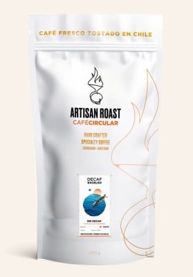 CAFÉ grano DESCAFEINADO (proceso natural) - 250g - Artisan Roast