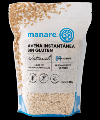 AVENA SIN GLUTEN INSTANTÁNEA 800g - Manare
