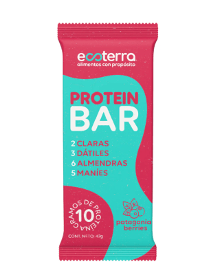 BARRA DE PROTEÍNA PATAGONIA BERRIES - 42g - Ecoterra