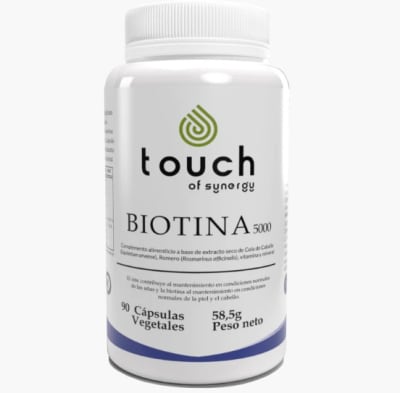 BIOTINA 5000ug (B7 con colágeno + zinc) - 90 cápsulas vegetales