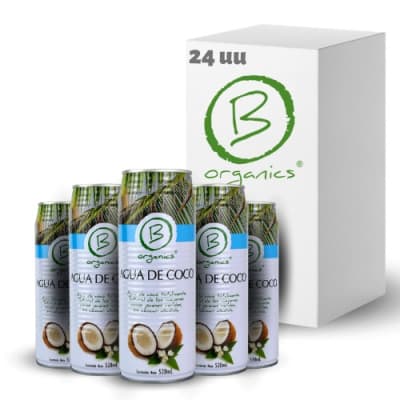 AGUA de COCO NATURAL - 500mL - B Organics - PACK 24 UU