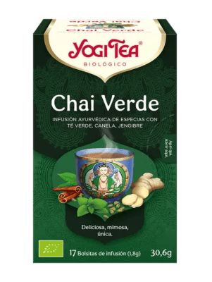 TÉ ORGÁNICO YOGI TEA -GREEN CHAI x 17 Bolsitas