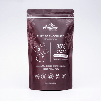 CHIPS de CHOCOLATE - 85% - Keto - 200G