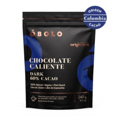 CHOCOLATE CALIENTE BARISTA'S 60% COLOMBIA - 240g – Óbolo