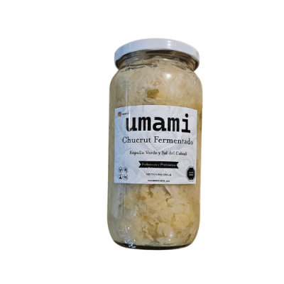 CHUCRUT REPOLLO VERDE y SAL DEL CÁHUIL  - 1 L - Umami