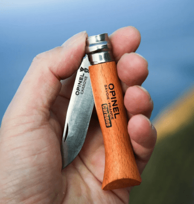 CUCHILLO OPINEL N°10 - ACERO CARBONO - Opinel