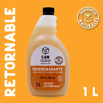 DESENGRASANTE ECOLÓGICO - 1 L - Envase PE Retornable - Can Clean