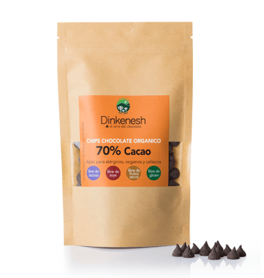 CHIPS DE CHOCOLATE ORGÁNICO 70% - 500GR
