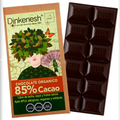 BARRA DE CHOCOLATE ORGANICO 85% - 100GR