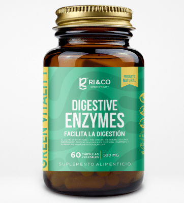 ENZYMAS DIGESTIVAS - 60 caps x 500mg - RI&CO