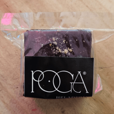 BROWNIE Low Carb bañado en CHOCOLATE BELGA - Poga