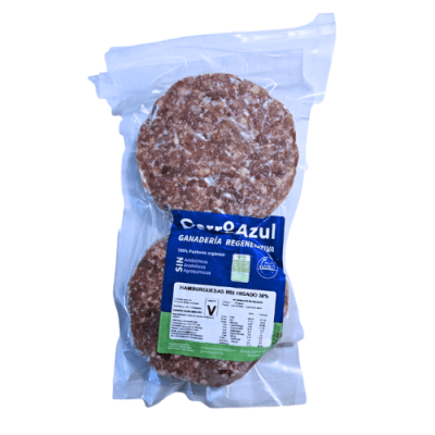 HAMBURGUESAS vacuno grass-fed - 30% HÍGADO x 2 uu (300 g) - Cerro Azul