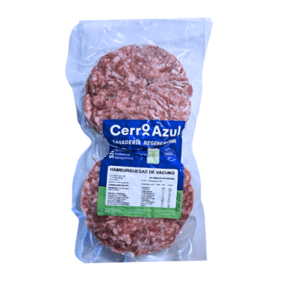 HAMBURGUESAS vacuno grass-fed x 2 uu (300 g) - Cerro Azul