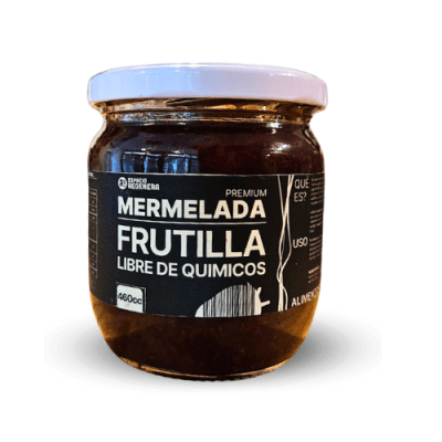 MERMELADA PREMIUM de FRUTILLA libre de químicos - 460g - Espacio Regenera