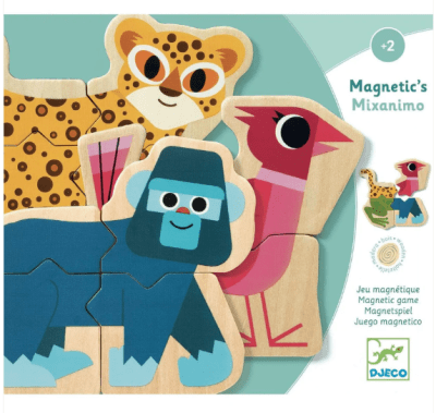 Juego magnético de Madera - MIXANIMO - 24 PIEZAS - Djeco