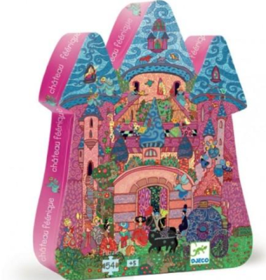 Puzzle SILUETA Castillo de Hadas - 54 piezas - Djeco