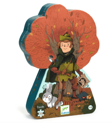 Puzzle SILUETA Robin Hood - 36 piezas - Djeco