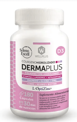DERMA PLUS Péptidos bioactivos - 180 CÁPSULAS