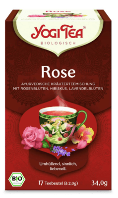 TÉ ORGÁNICO YOGI TEA - ROSE x 17 Bolsitas