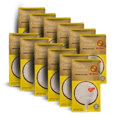 PACK 12 - BEBIDA de COCO - 500 ml - Lady Coconut