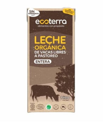 LECHE DE VACA ORGÁNICA- 1 L - Ecoterra