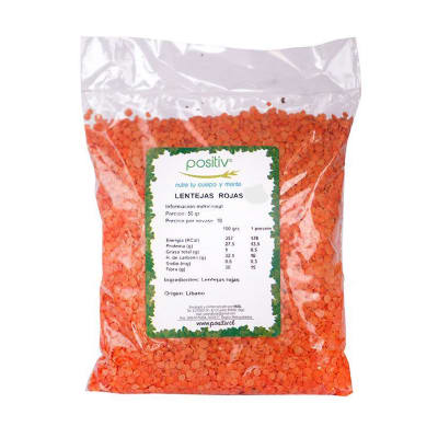 LENTEJAS ROJAS 500 GR.