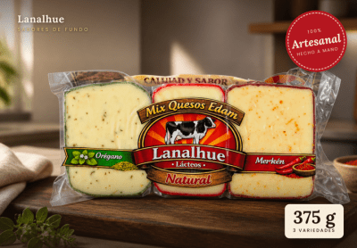 MIX QUESOS EDAM - 375g - Lanalhue