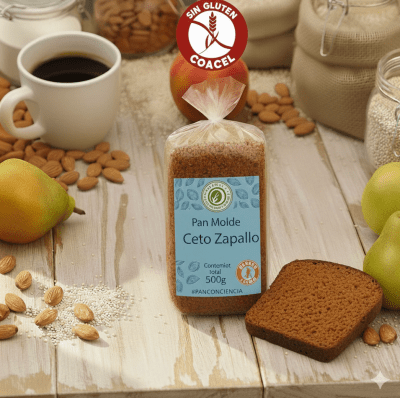 PAN de MOLDE Rebanado - CETO ZAPALLO - SIN GLUTEN (Congelado) - 500g - Vida Natura
