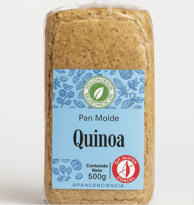 PAN de MOLDE - QUINOA - SIN GLUTEN - 500g - Vida Natura