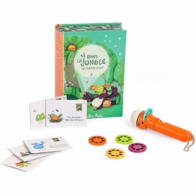 SET LINTERNA PROYECTORA DE HISTORIAS - DANS LA JUNGLE