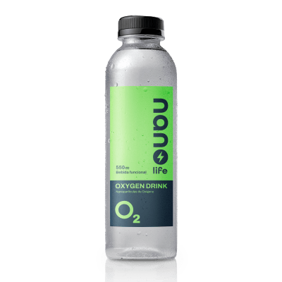 AGUA PURIFICADA + NANOPARTICULAS DE OXIGENO - 500CC  - Nano + Life