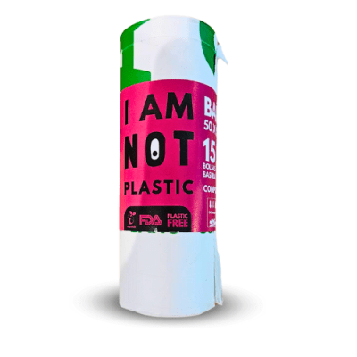 BOLSAS COMPOSTABLES  BLANCAS - BAÑO - 50x55