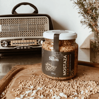 MOSTAZA a la ANTIGUA - 250g - Con Sazón