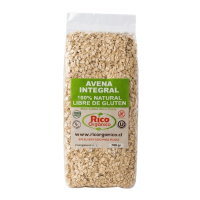 AVENA EN HOJUELAS - INTEGRAL - LIBRE DE GLUTEN - 700g - Ricorgánico