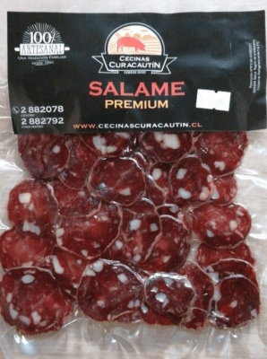 SALAME LAMINADO - 100g  - Cecinas Curacautin