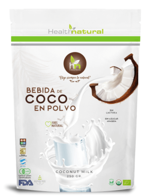 BEBIDA de COCO en POLVO ORGÁNICA - 250g - Health Natural